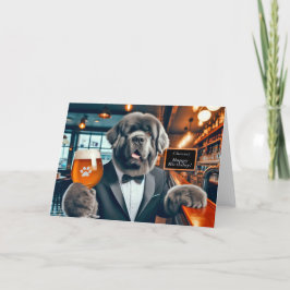 Newfie Man's Birthday Card Dankeskarte