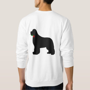Newfie mit Rosen-Sweatshirt Sweatshirt