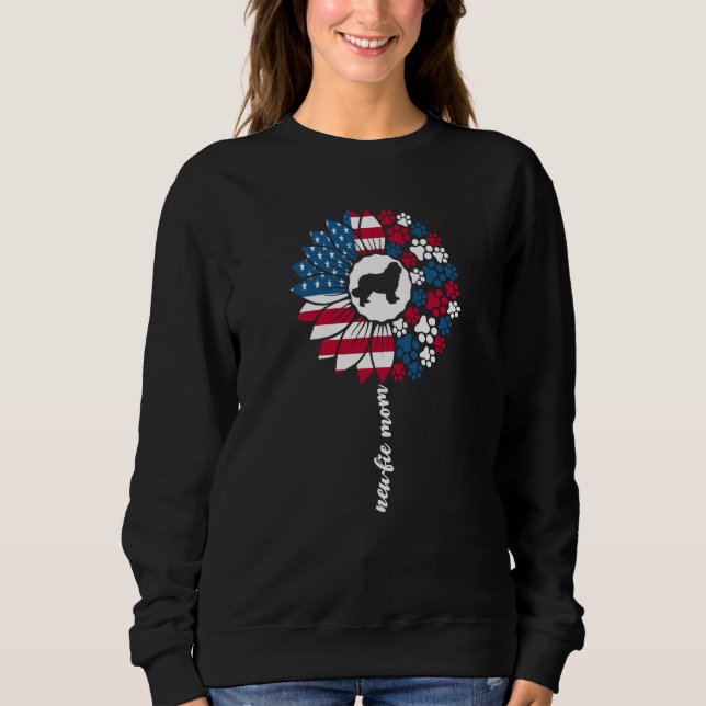 Newfie Mom For Women Newfy Newfoundland Dog Americ Sweatshirt (Vorderseite)