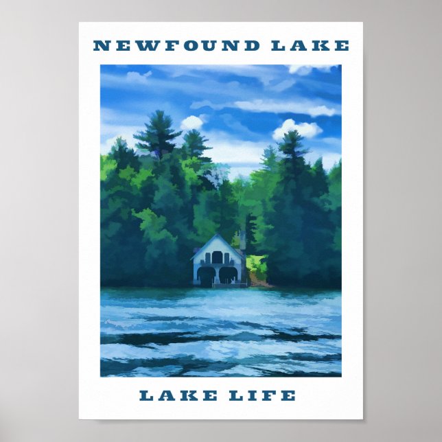 Newfound Lake - Lake Life Poster (Devant)