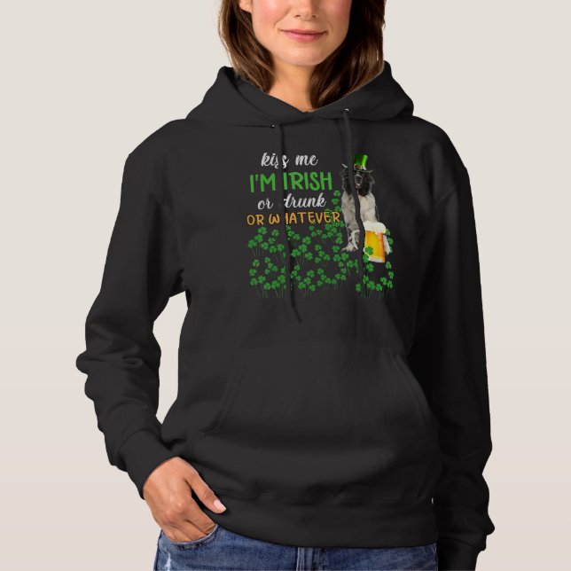 Newfounderland küsste mich, ich bin irisch oder Be Hoodie (Vorderseite)