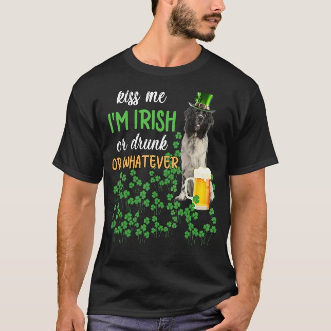Newfounderland küsste mich, ich bin irisch oder Be T-Shirt (Vorderseite)