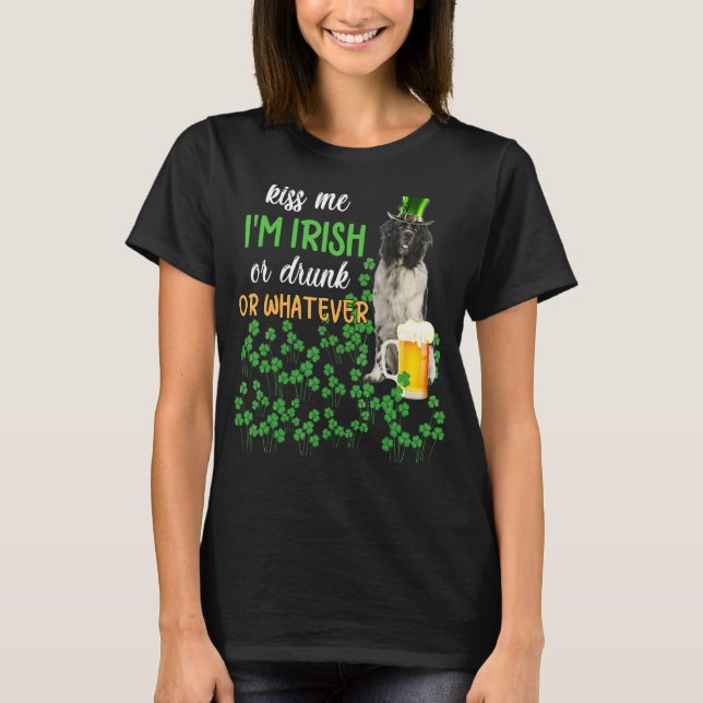 Newfounderland küsste mich, ich bin irisch oder Be T-Shirt (Vorderseite)