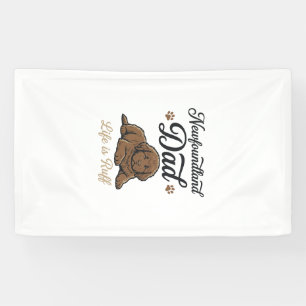 Newfoundland Dad Leben ist hart Vintage Hund Shirt Banner