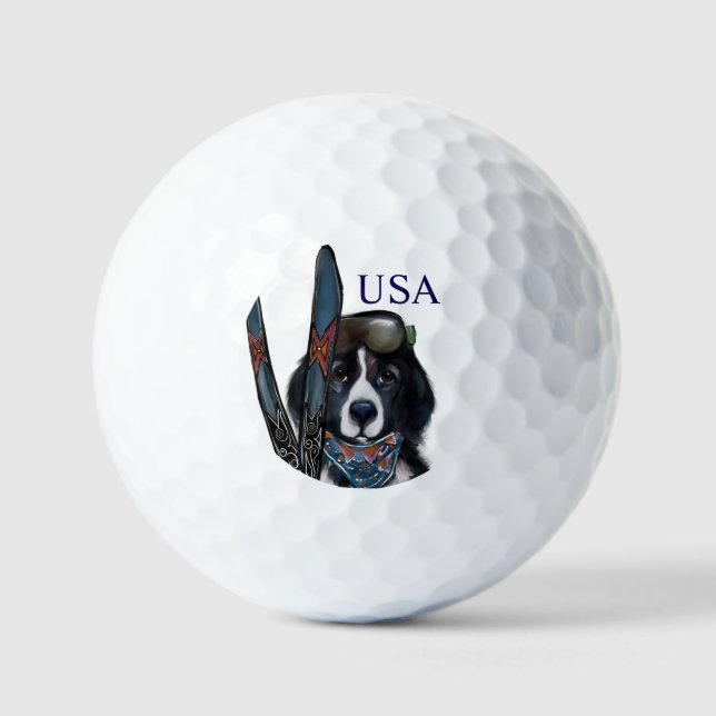 NEWFOUNDLAND DOG  GOLFBALL (Vorderseite)