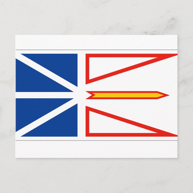 NEWFOUNDLAND FLAG POSTKARTE (Vorderseite)