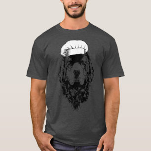 Newfundland Dog Cook Koch Funny Cooking T-Shirt
