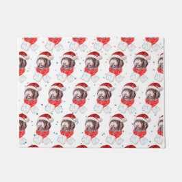 Newfypoo Dog Breed Christmas Stars Fußmatte