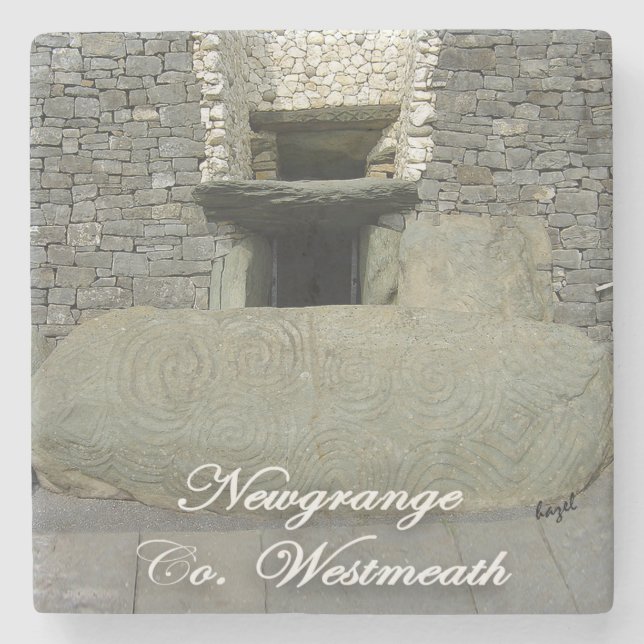 Newgrange, Grafschaft Westmeath, keltischer irisch Steinuntersetzer (Vorderseite)