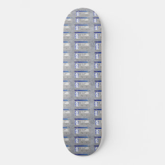 "NewJeans Card Print Skateboard: Ride in Style 🐰! Skateboard