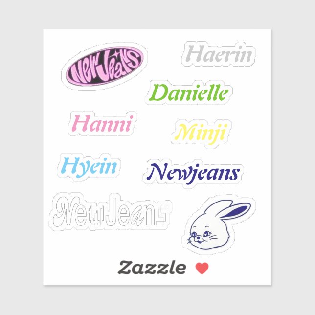 Newjeans Vinyl Stickers Aufkleber (Blatt)