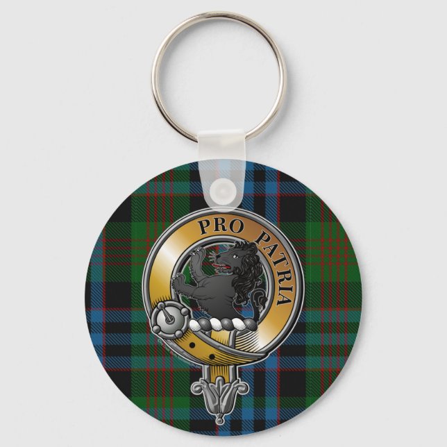 Newlands Tartan & Abzeichen Schlüsselanhänger (Vorderseite)