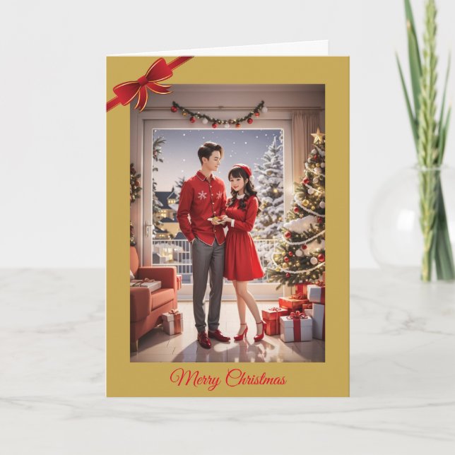 Newlew Weihnachtskarte Feiertagskarte (Vorderseite)