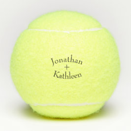 Newly Wed Couple Names Tennisbälle