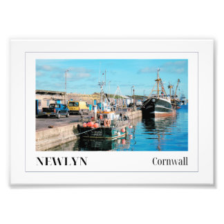 Newlyn Harbour, Cornwall Fotodruck