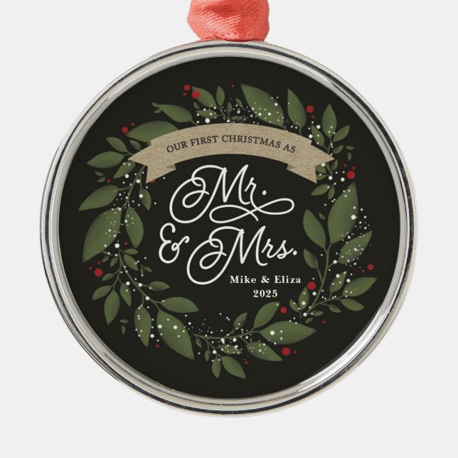 Newlywed Christmas Ornament Gift (Vorne)