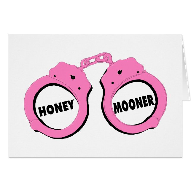Newlywed Honeymoon Wedding Handcuffs (Vorderseite (Horizontal))