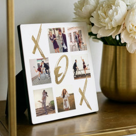 Newlyweds X O X Hugs & Kisses Foto Grid Collage Fotoplatte