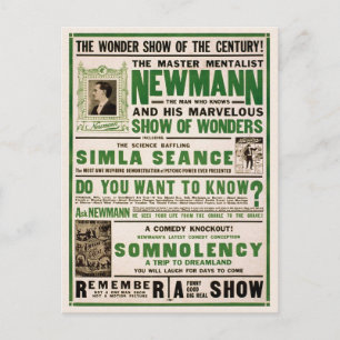 Newmann: Der Meister Mentalist, 1930 Postkarte