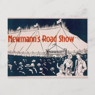 NewMann, 'Road Show' Retro-Theater Postkarte