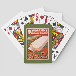 Newmanns berühmtes Magie-Straßenzelt-Showplakat Spielkarten