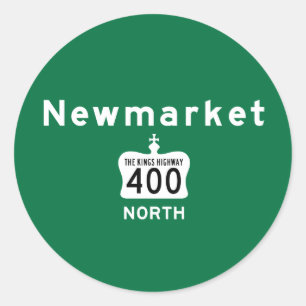 Newmarket 400 runder aufkleber