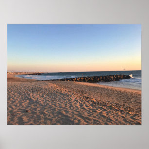 Newport Beach bei Sonnenuntergang, Kalifornien Poster