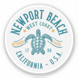 Newport Beach California Coastal Paradise Aufkleber