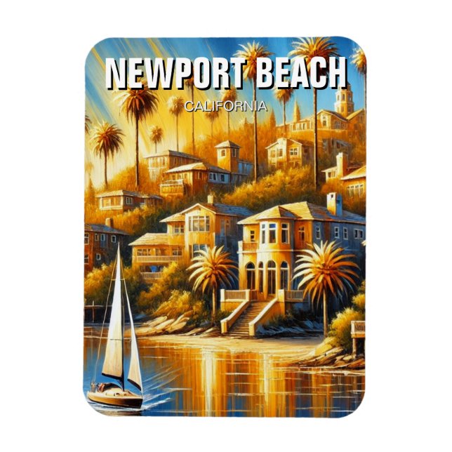Newport Beach California Magnet (Vertikal)