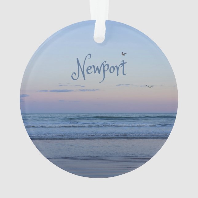 Newport Beach California Ocean Sunrise Blue (dos)