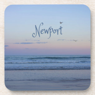 Newport Beach California Ocean Sunrise Blue Getränkeuntersetzer