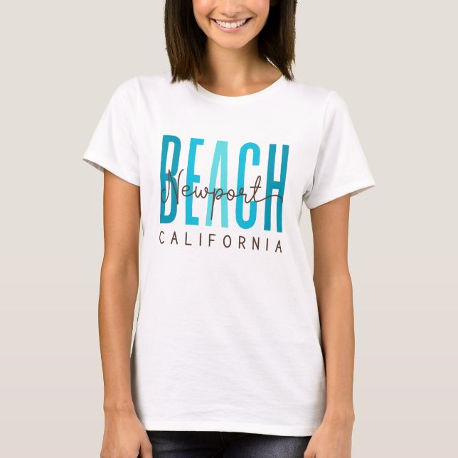 Newport Beach California (Ozean) T-Shirt (Vorderseite)