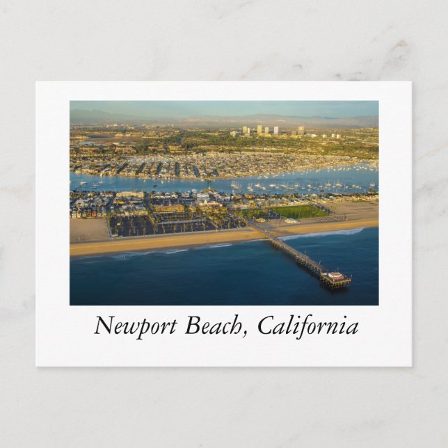Newport Beach California Postkarte (Vorderseite)