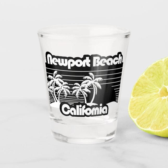 Newport Beach California Schnapsglas (Vorderseite)