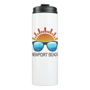 Newport Beach California Sonnenbrillen Thermosbecher