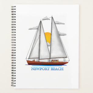 Newport Beach Coastal Nautical Sailing Planer