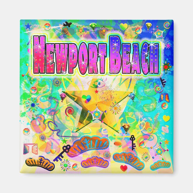 Newport Beach Epoch Hour Magnet (Vorne)