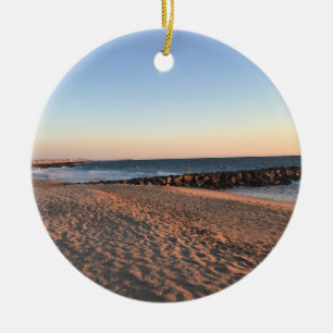 Newport Beach in Sunset, Kalifornien Keramik Ornament