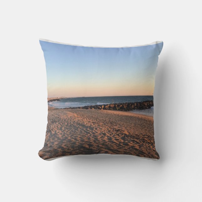 Newport Beach in Sunset, Kalifornien Kissen (Vorderseite)