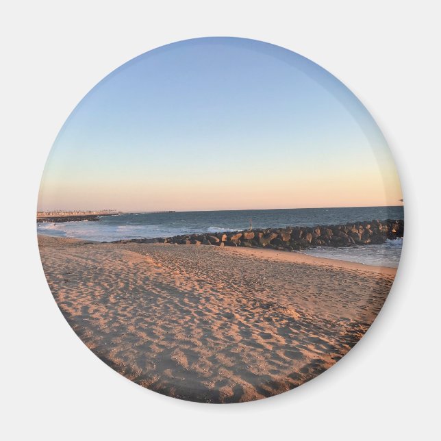 Newport Beach in Sunset, Kalifornien Magnet (Vorne)
