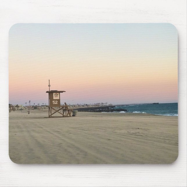 Newport Beach in Sunset, Kalifornien Mousepad (Vorne)