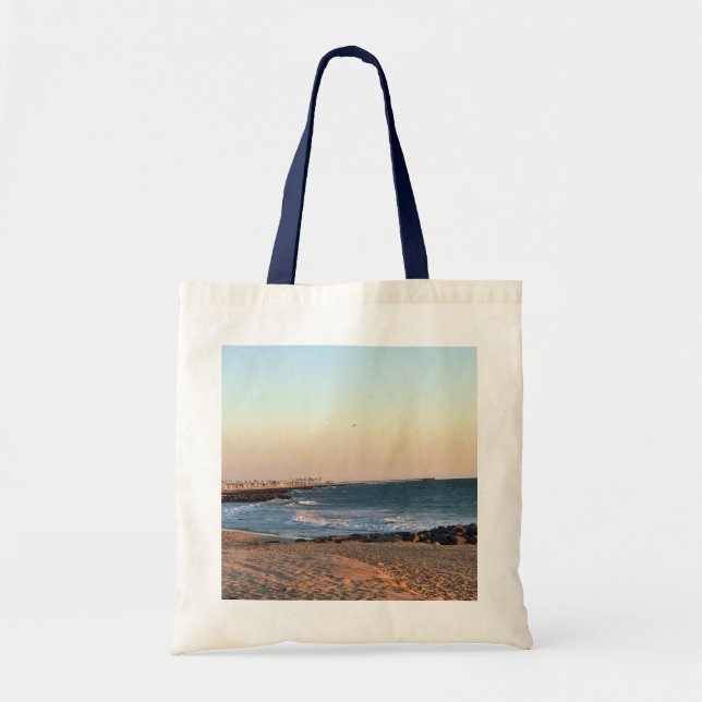 Newport Beach in Sunset, Kalifornien Tragetasche (Vorne)