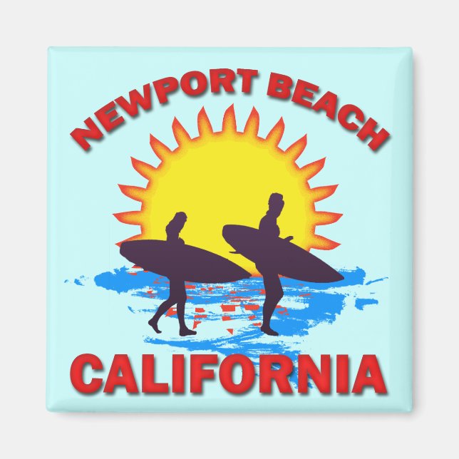 NEWPORT BEACH KALIFORNIA MAGNET (Vorne)