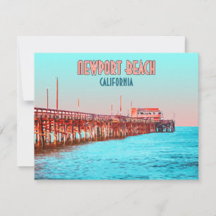 Newport Beach Kalifornien Balboa Pier Flachkarte