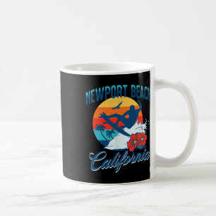 Newport Beach Kalifornien Surfen Sommerurlaub Vint Kaffeetasse