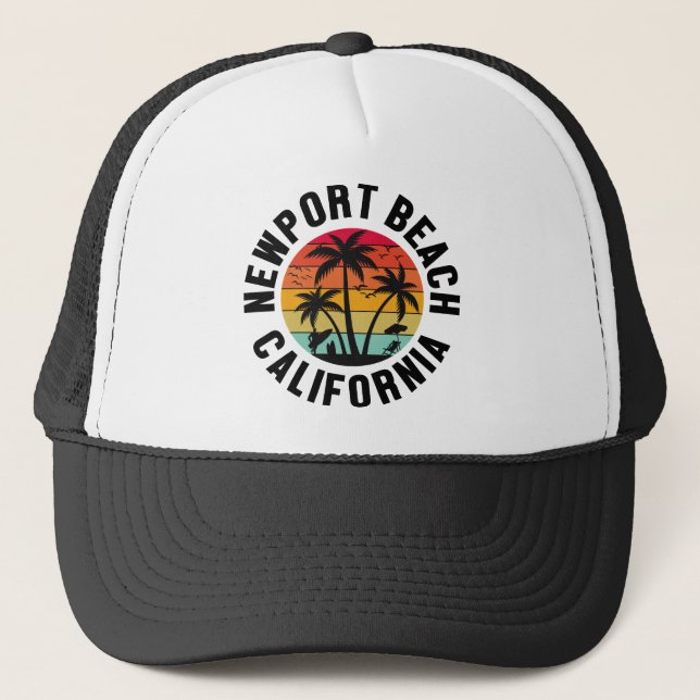 Newport Beach, Kalifornien Truckerkappe (Vorderseite)
