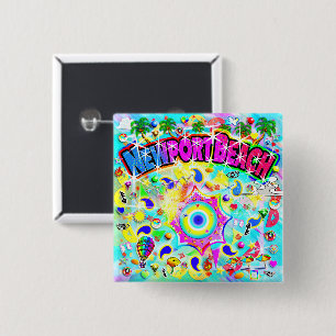Newport Beach Mystic Dance Button