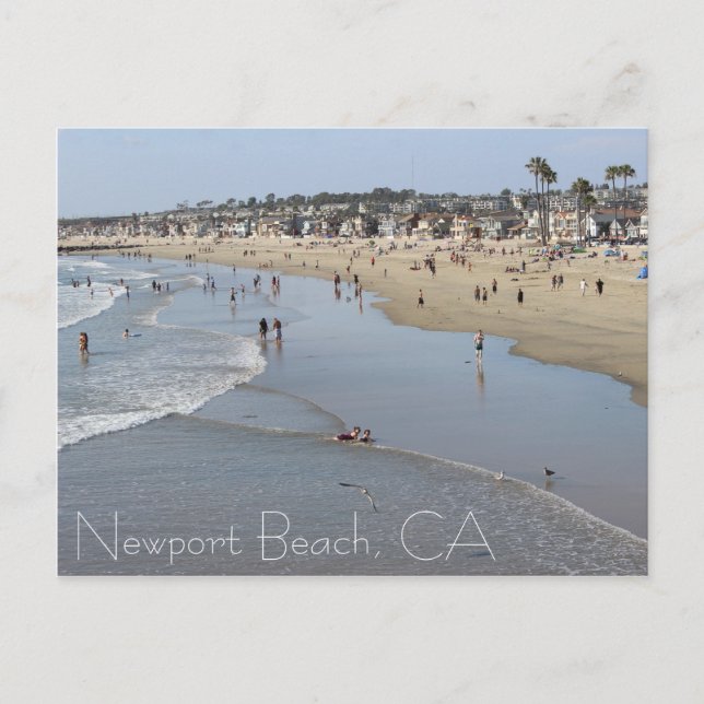 Newport Beach Postcard! Postkarte (Vorderseite)