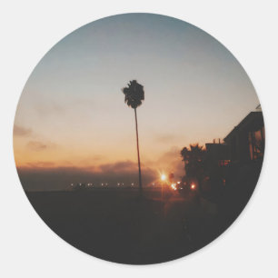 Newport Beach Runder Aufkleber