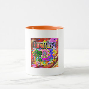 Newport Beach Tropical Friends Tasse